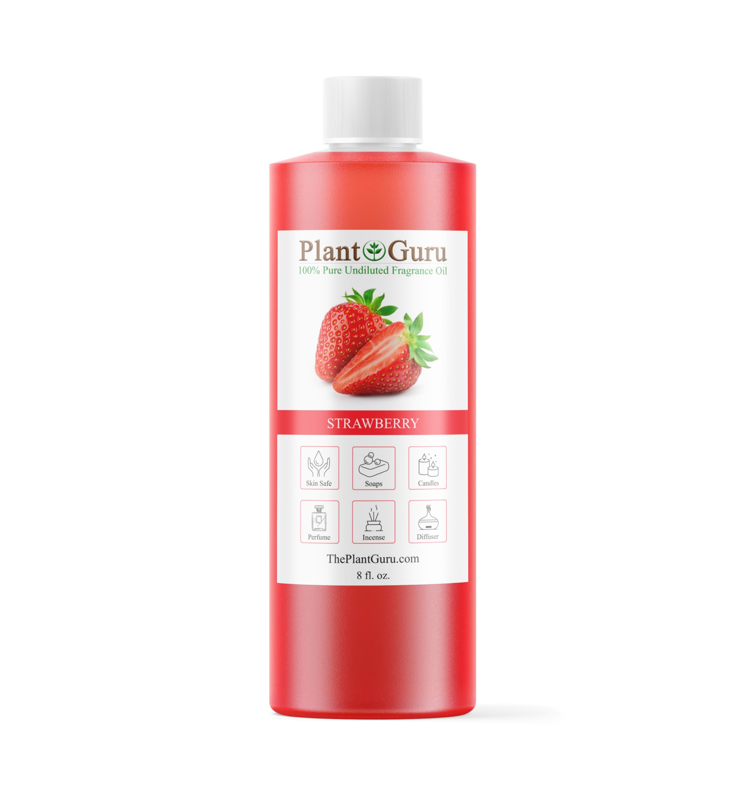Plant Guru envase frontal 8 fl. oz muestra confianza y rendimiento