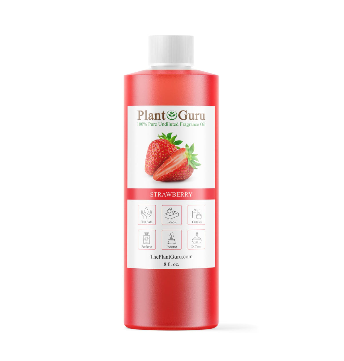 Plant Guru envase frontal 8 fl. oz muestra confianza y rendimiento