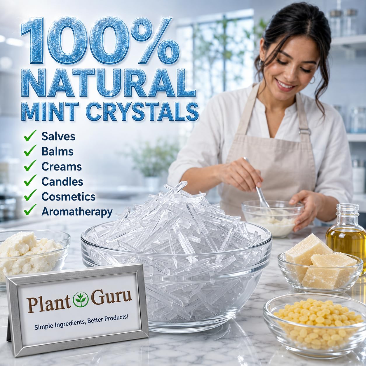 Plant Guru cristales disueltos en aceite, listo para uso en aromaterapia