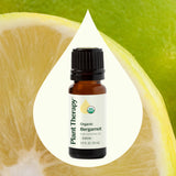 Plant Therapy aceite de bergamota en difusor ilustrando ambiente aromático
