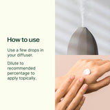 Plant Therapy etiquetas de blends en primer plano mostrando opciones versátiles