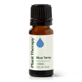 Plant Therapy frasco frontal azul muestra pureza y uso en el hogar