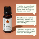 Plant Therapy detalle del gotero vertiendo gotas precisas beneficios aromáticos