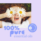 Plant Therapy etiqueta en primer plano detallando ingredientes y pureza