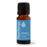 Plant Therapy botellas de los aceites base usados, muestra origen natural