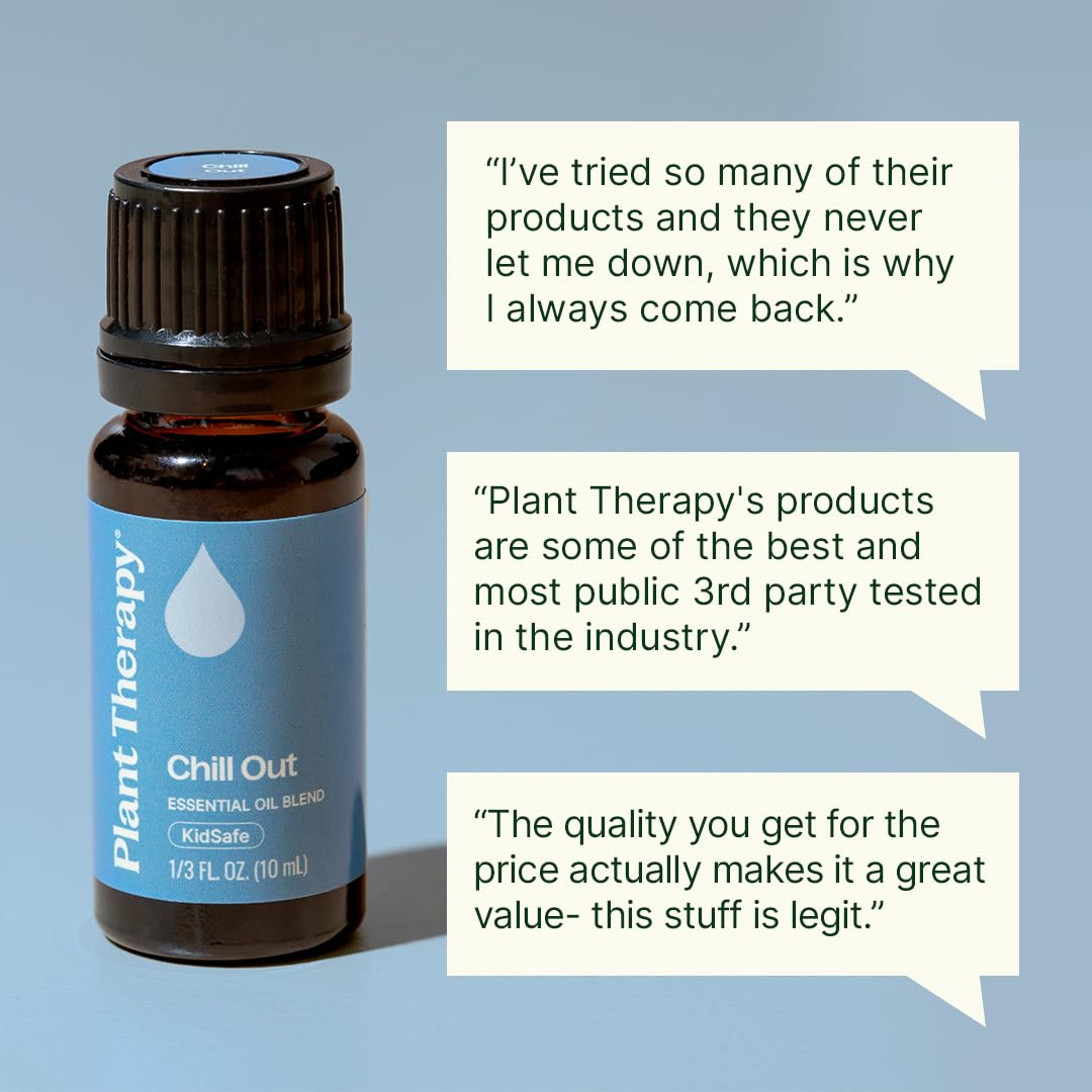 Plant Therapy gota de aceite en superficie, evidencia pureza y textura suave