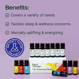 Plant Therapy etiqueta clara del frasco con nombre del aceite y beneficios visibles