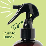 Plant Therapy spray en habitación mostrando ambiente relajante antes de dormir
