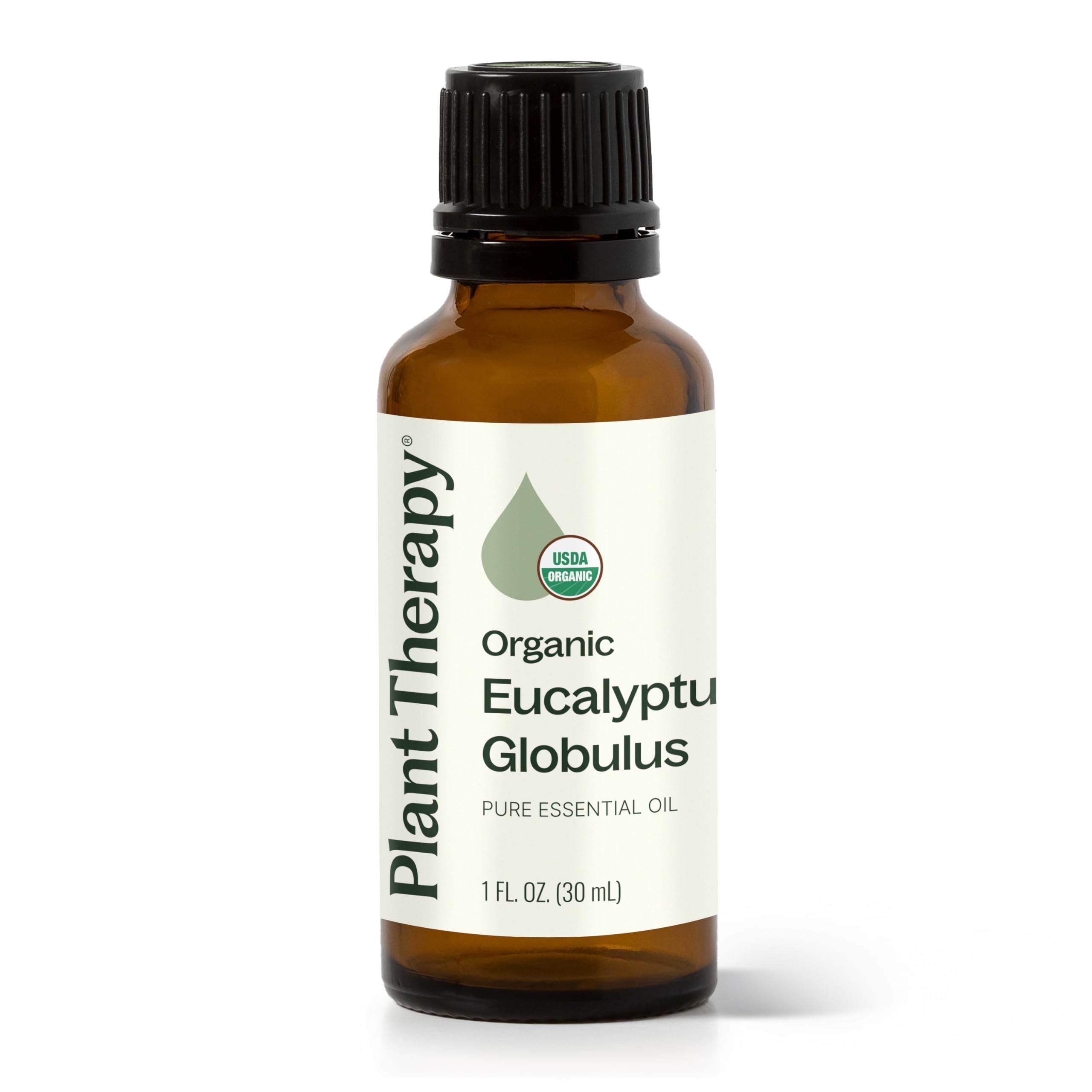 Plant Therapy botella frontal mostrando etiqueta clara y beneficio aromaterapia