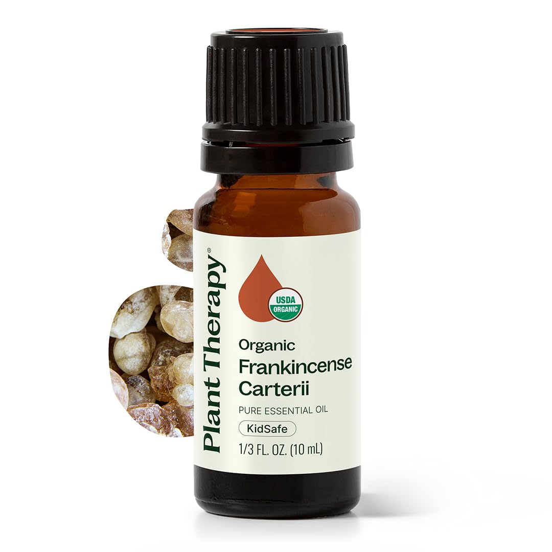 Plant Therapy botella frontal mostrando el aceite frasco 10 ml y pureza