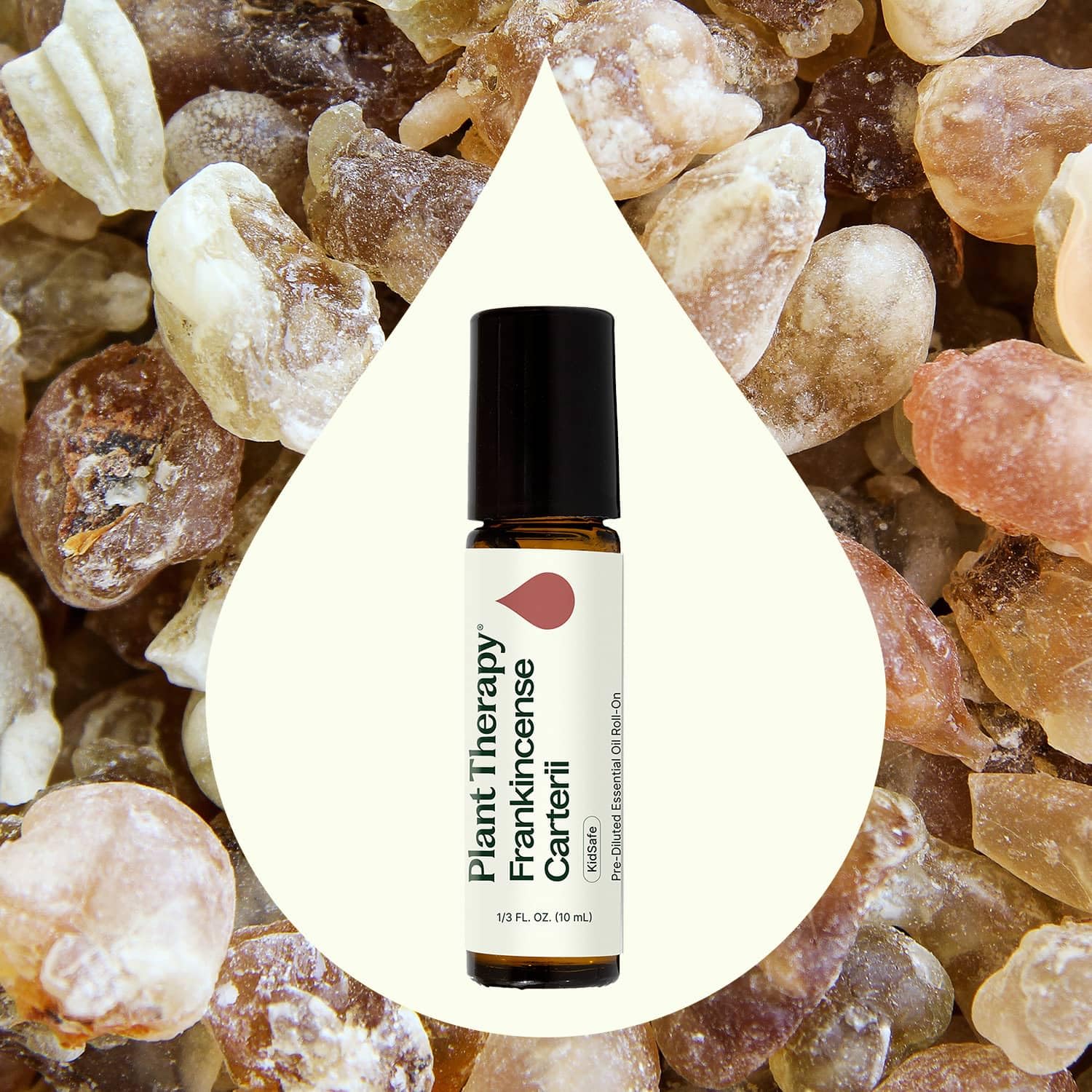 Plant Therapy roll-on aplicado en piel para alivio y sensación calmante