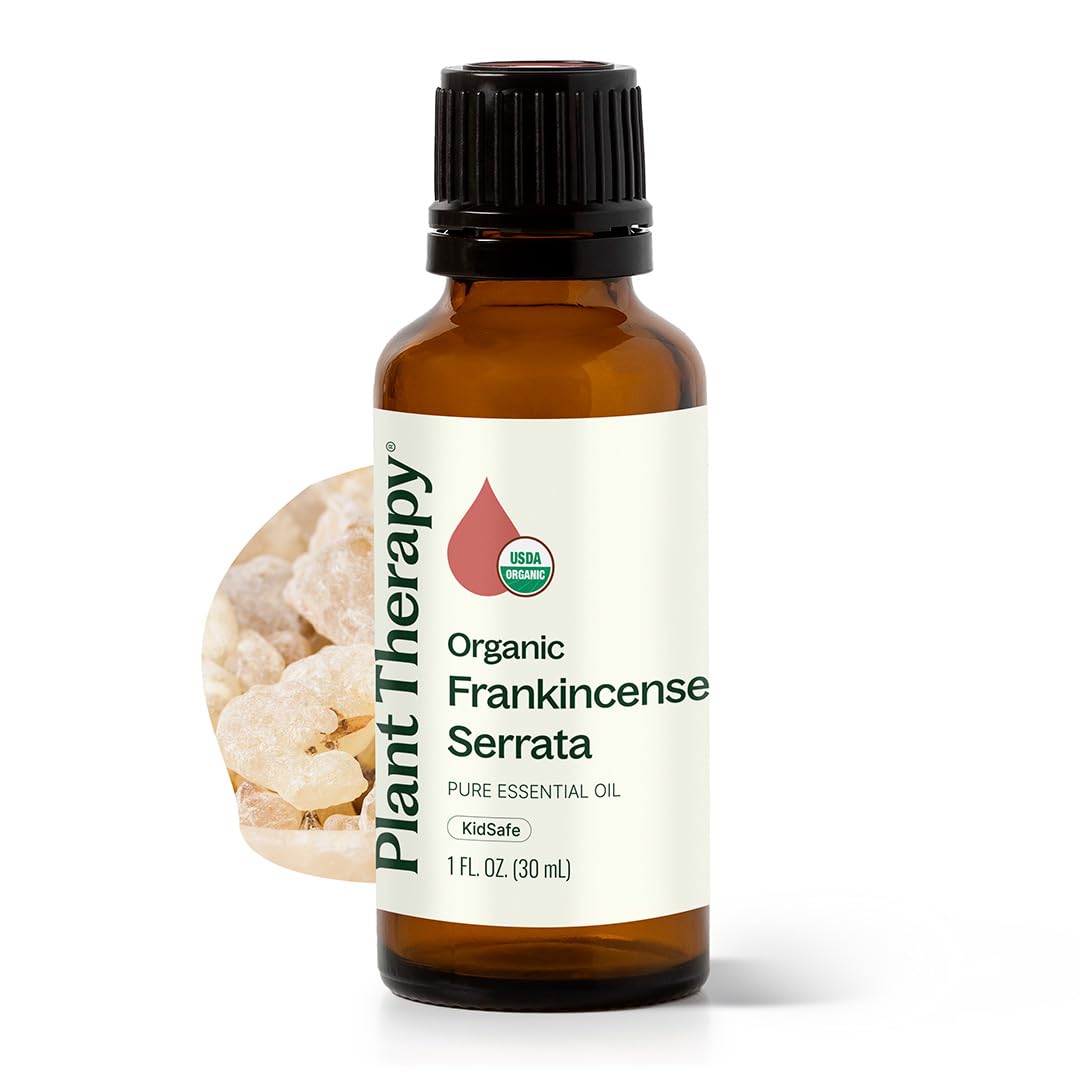 Plant Therapy frasco frontal mostrando 30 mL y etiqueta orgánica, calidad visible