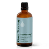 Plant Therapy frasco frontal 100 mL mostrando envase y mezcla desodorizante beneficios