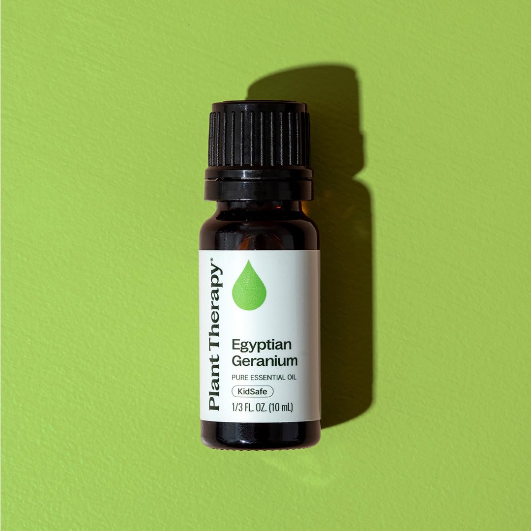 Plant Therapy botella sobre hojas verdes destacando origen natural y frescura