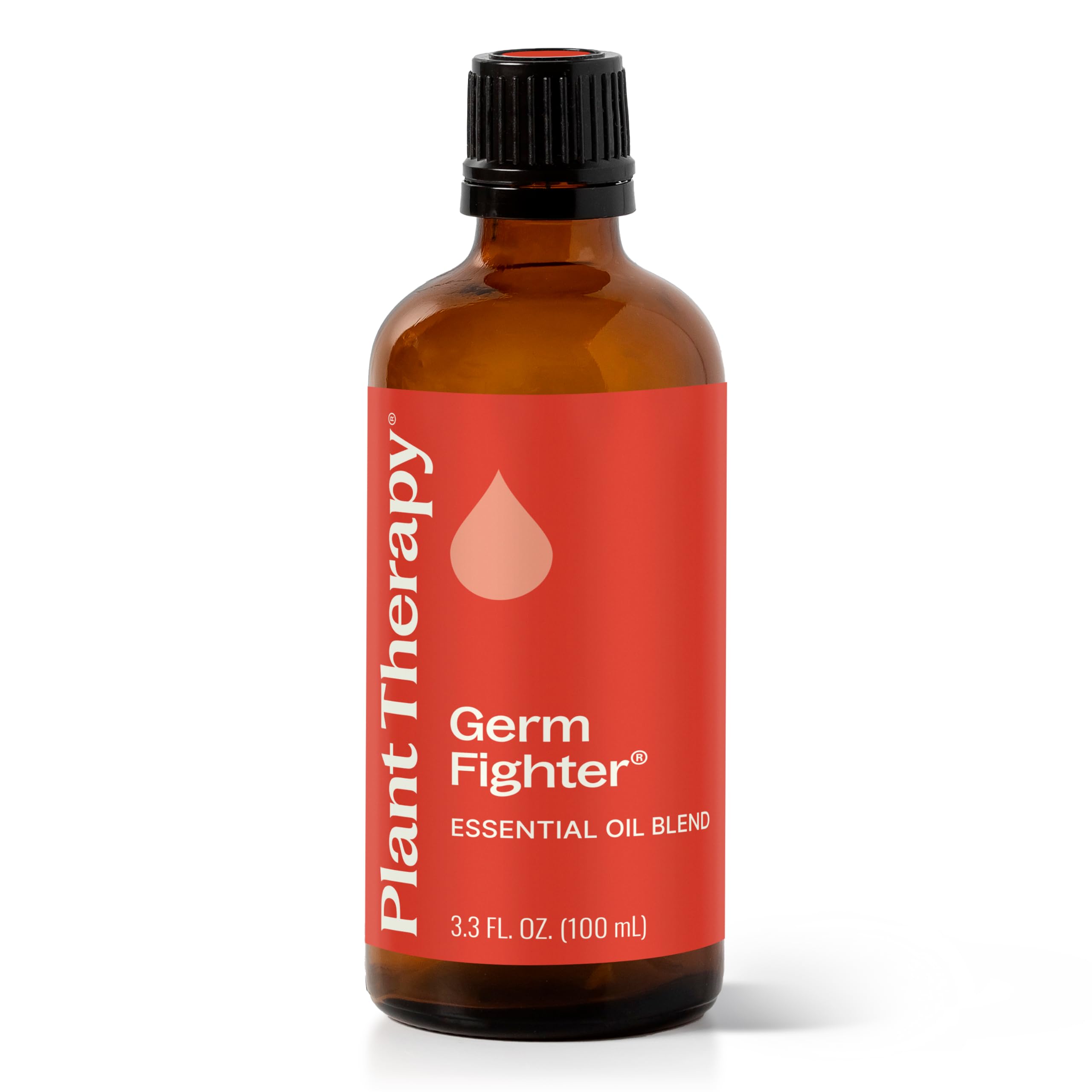 Plant Therapy frasco en mano para comparar escala y confirmar tamaño 100 mL