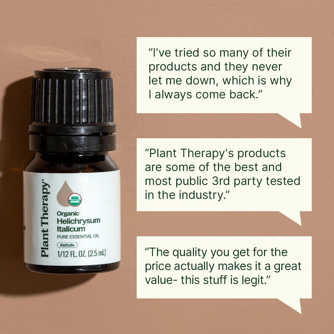 Plant Therapy Helichrysum difundido en difusor creando ambiente relajante