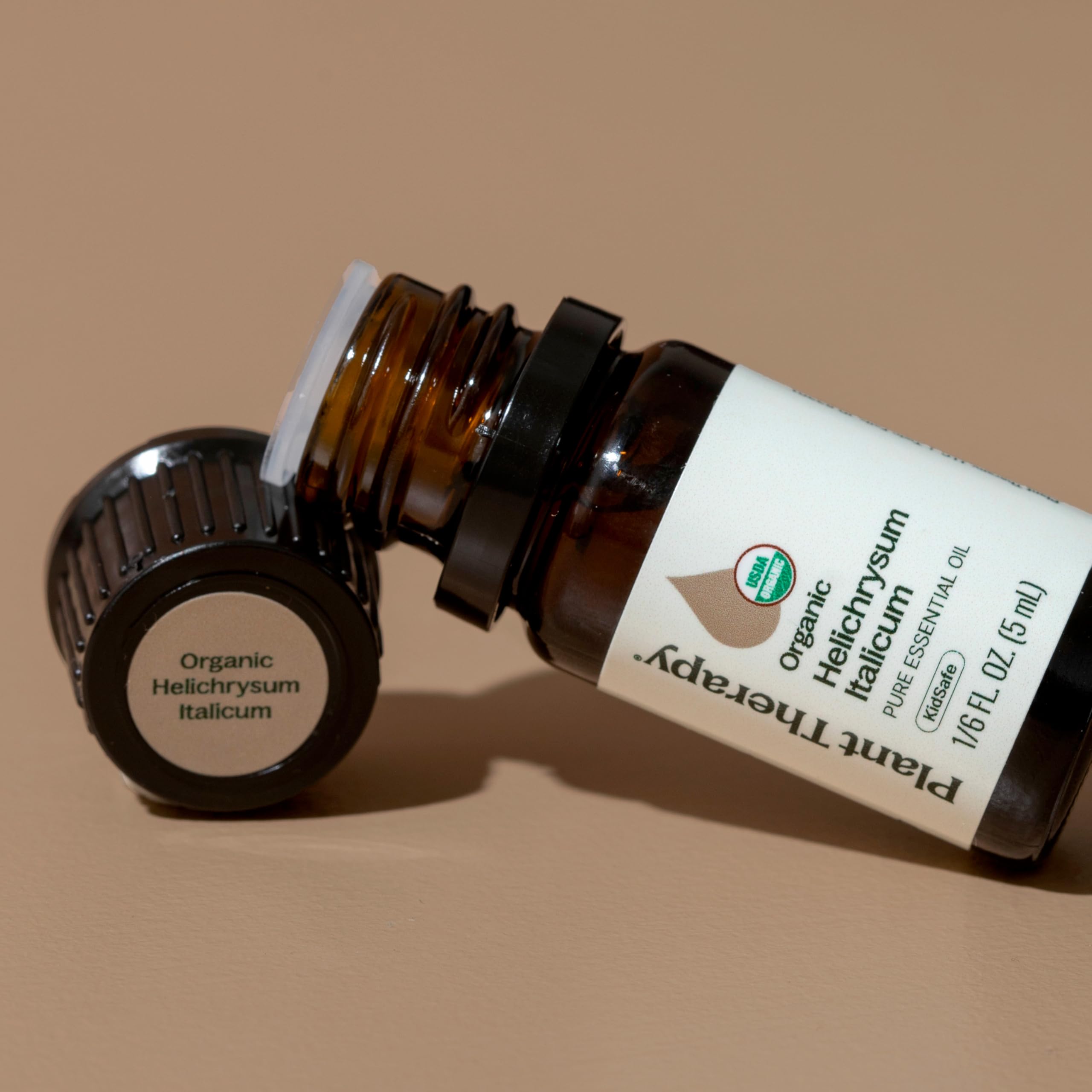 Plant Therapy etiqueta con número de lote, transparencia y pruebas GC‑MS