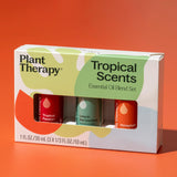Plant Therapy informe GC-MS sobre mesa mostrando transparencia
