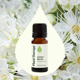 Plant Therapy botella abierta con gotero para dosificación precisa de Lemon Myrtle