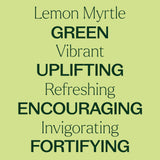 Plant Therapy difusor emitiendo Lemon Myrtle para ambientar y refrescar habitaciones
