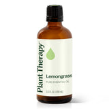 Plant Therapy botella frontal de lemongrass 100 mL muestra pureza y tamaño