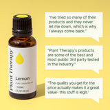 Plant Therapy aceite de limón en difusor generando vapor fresco