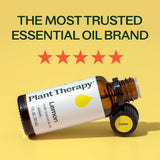 Plant Therapy gota de aceite sobre piel o superficie, textura limpia