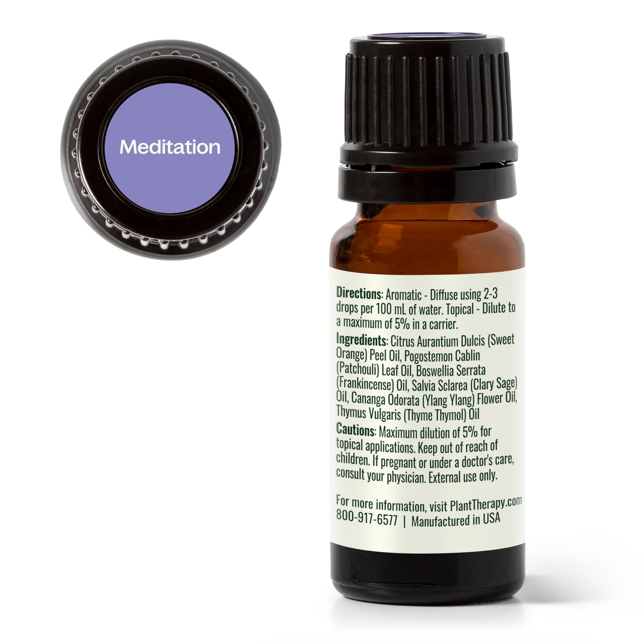 Plant Therapy mezcla con Ylang Ylang y Pachulí como ingredientes