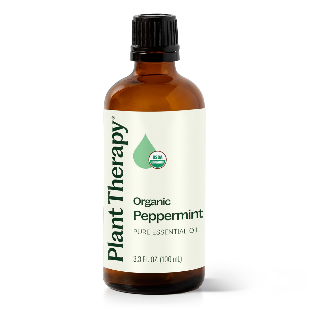 Plant Therapy botella frontal 100 mL mostrando envase y certificación orgánica