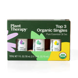 Plant Therapy menta en botella junto a spray de limpieza DIY y frescor