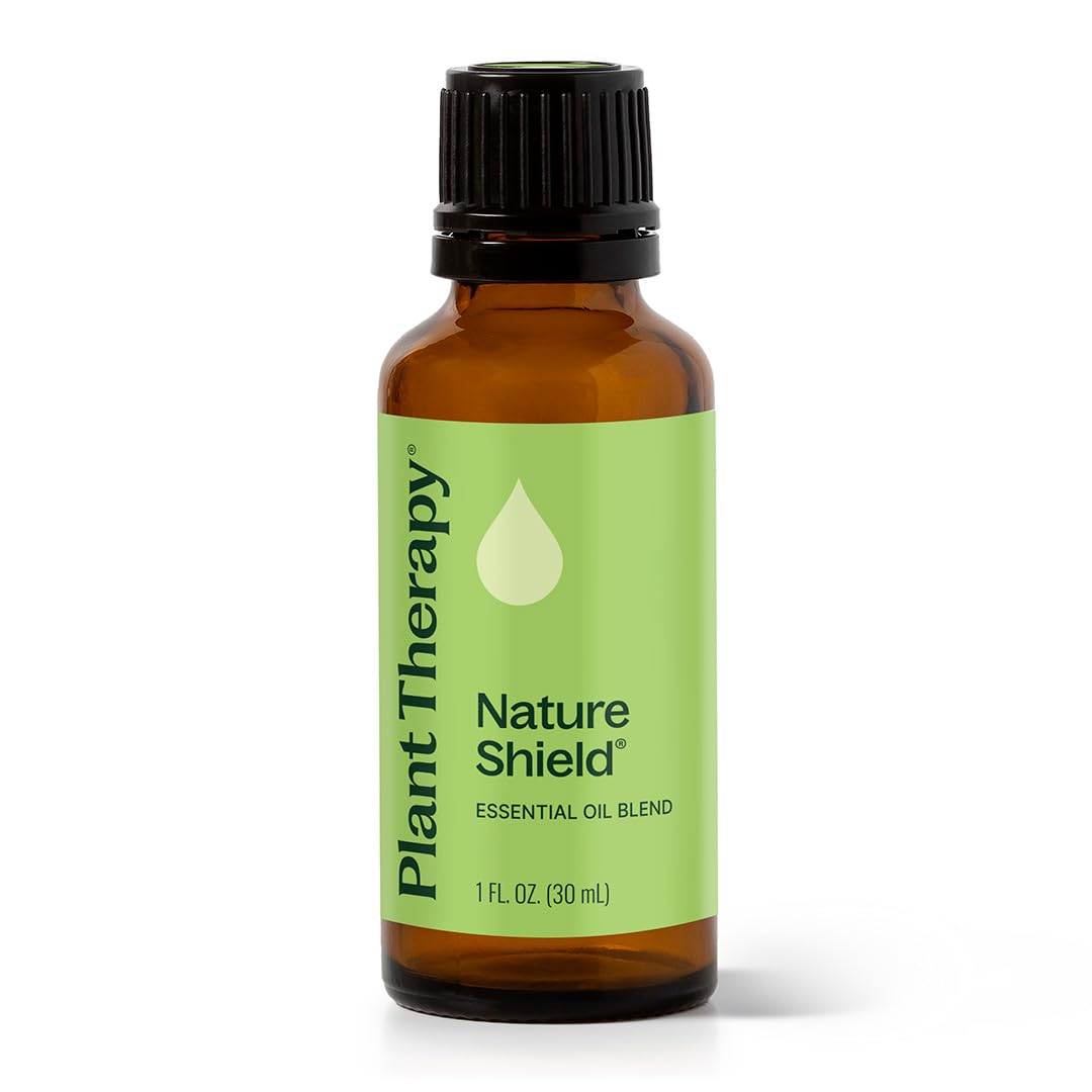 Plant Therapy frasco Nature Shield al frente mostrando diseño y tamaño práctico