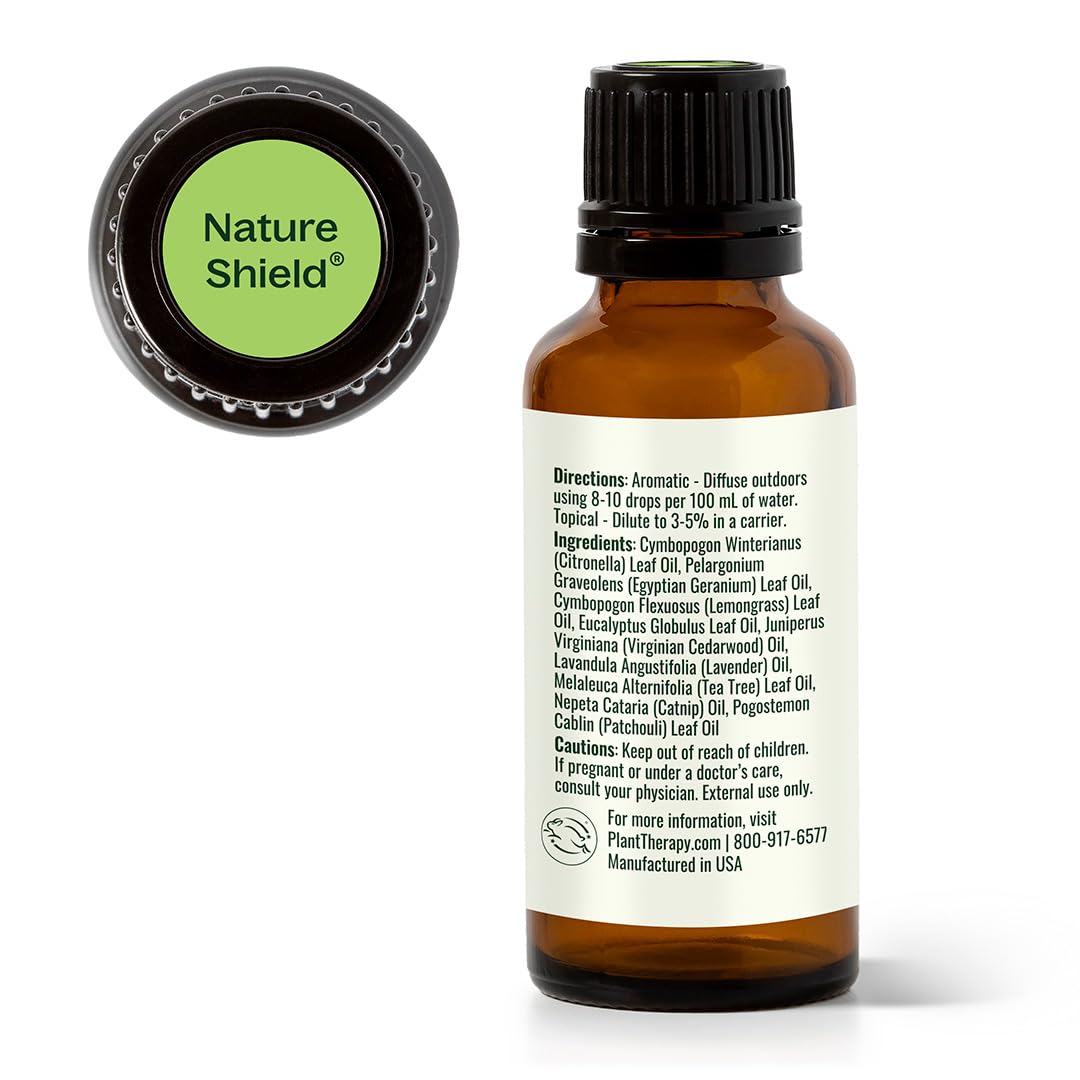 Plant Therapy Nature Shield en mesa de camping, uso real al aire libre