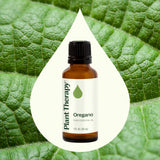 Plant Therapy gotero vertiendo aceite mostrando textura y concentración