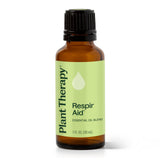 Plant Therapy botella frontal Respir Aid que muestra tamaño y diseño, transmite confianza