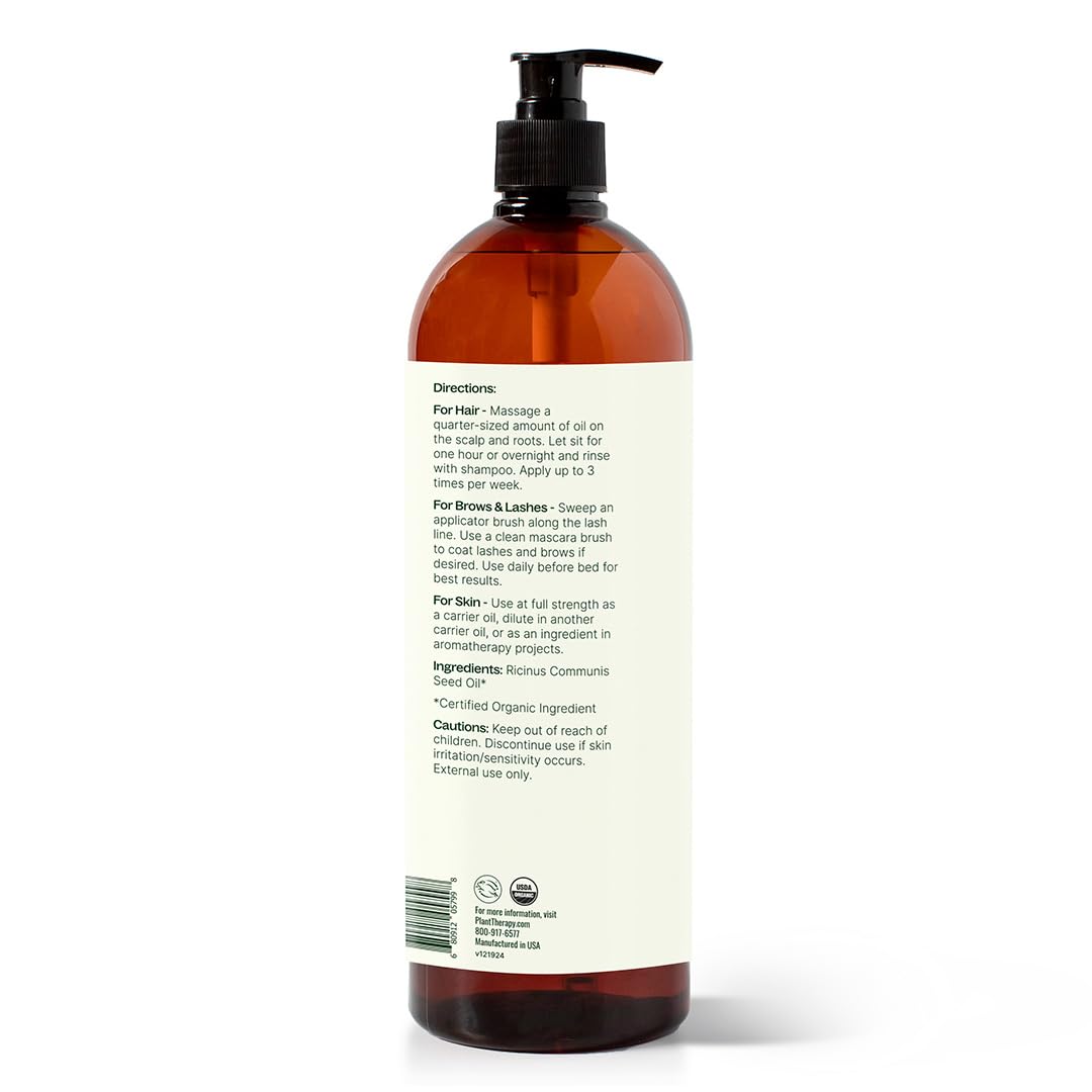 Plant Therapy etiqueta USDA Organic destacando la certificación orgánica visible
