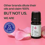 Plant Therapy Rose Absolute en difusor creando ambiente floral relajante