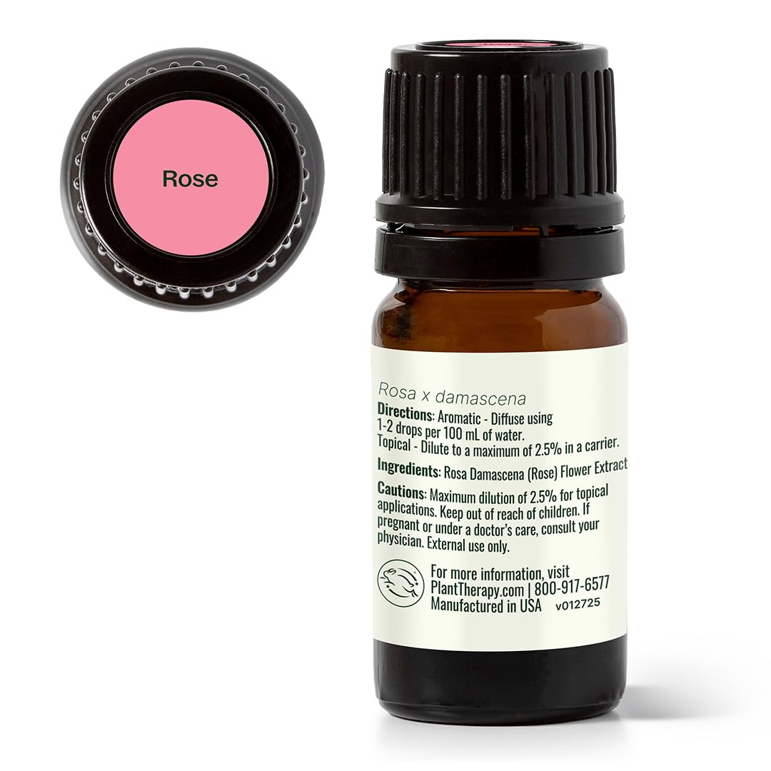 Plant Therapy Rose Absolute en ambiente hogareño señalando uso diario