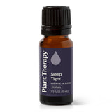 Plant Therapy frasco Sleep Tight frente mostrando etiqueta clara y volumen