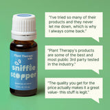 Plant Therapy aceite en difusor difundiendo aroma calmante