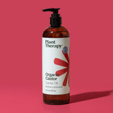 Plant Therapy botella en mano para comparar tamaño y capacidad 16 oz