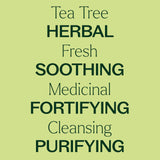 Gota de aceite Tea Tree de Plant Therapy sobre la piel mostrando textura y brillo