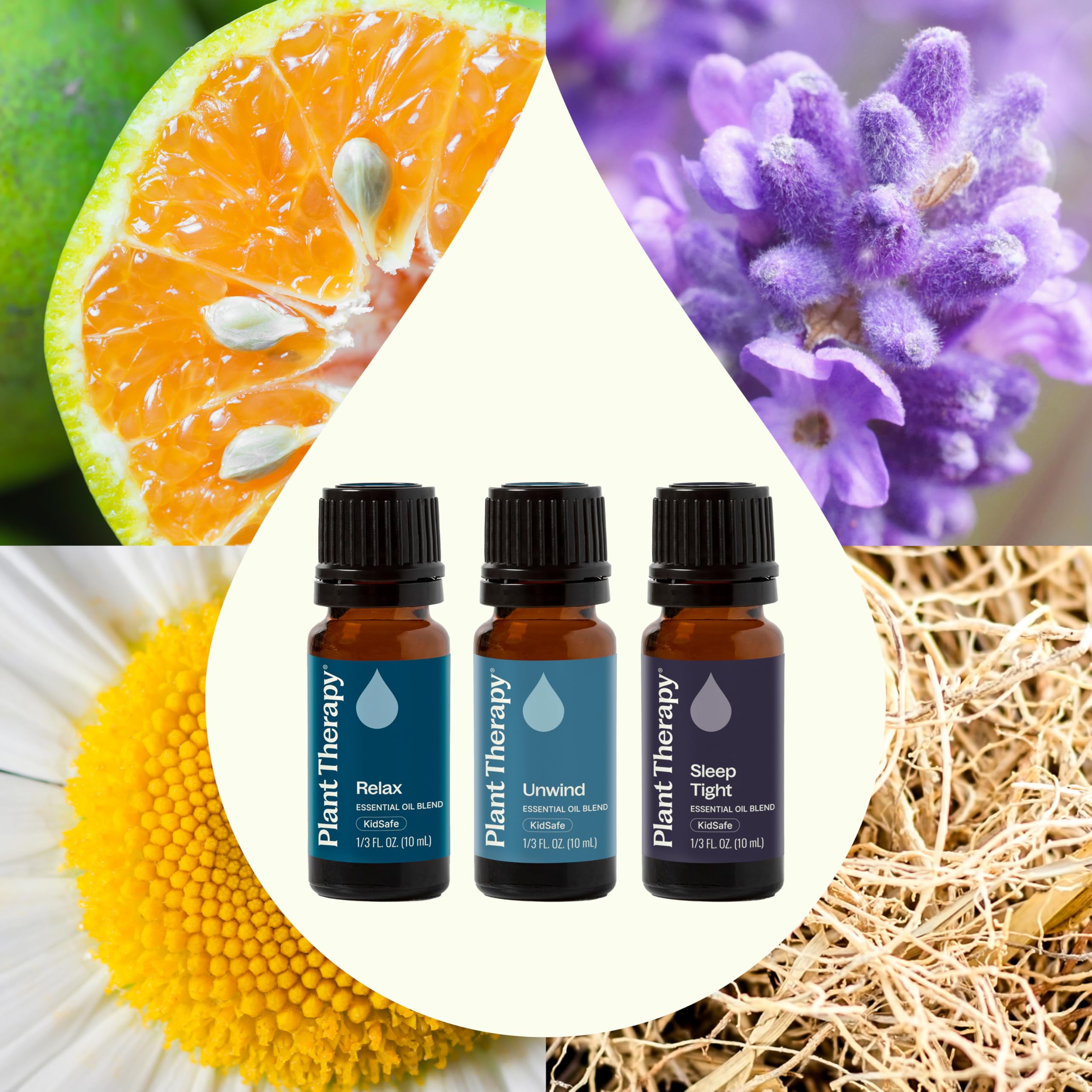 Plant Therapy gotero derramando aceite esencial, muestra textura limpia