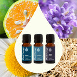 Plant Therapy gotero derramando aceite esencial, muestra textura limpia