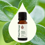 Plant Therapy gota de aceite sobre piel mostrando textura ligera y fácil absorción