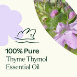 Plant Therapy Thyme Thymol diluido aplicado con aceite portador en piel segura