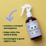 Plant Therapy spray aplicado en almohada para rutina relajante