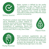 PlantFusion ingredientes clave (saberry, té blanco) presentados, enfoque botánico