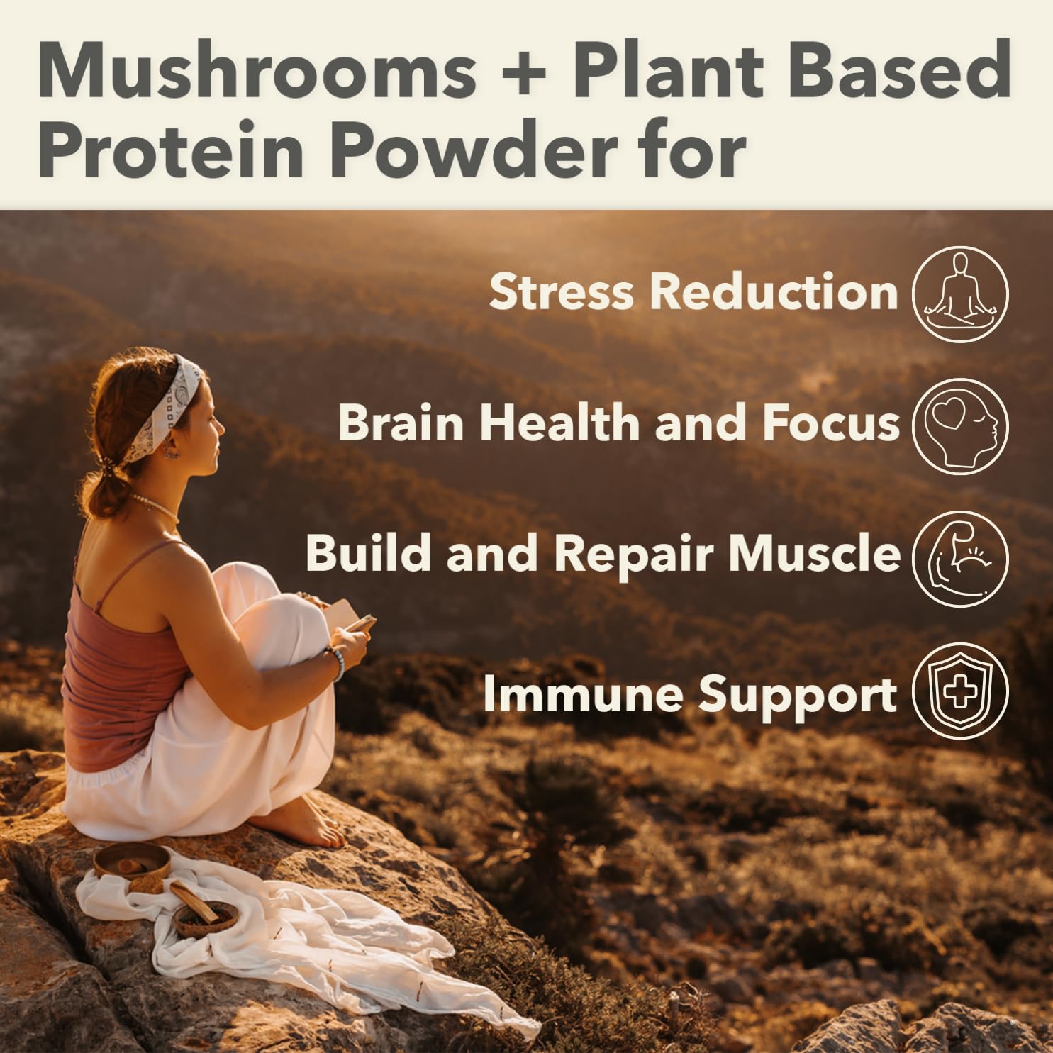 PlantFusion etiqueta nutricional enfocada en proteínas e ingredientes clave