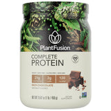 PlantFusion frente del envase chocolate mostrando el diseño y beneficio proteína vegetal