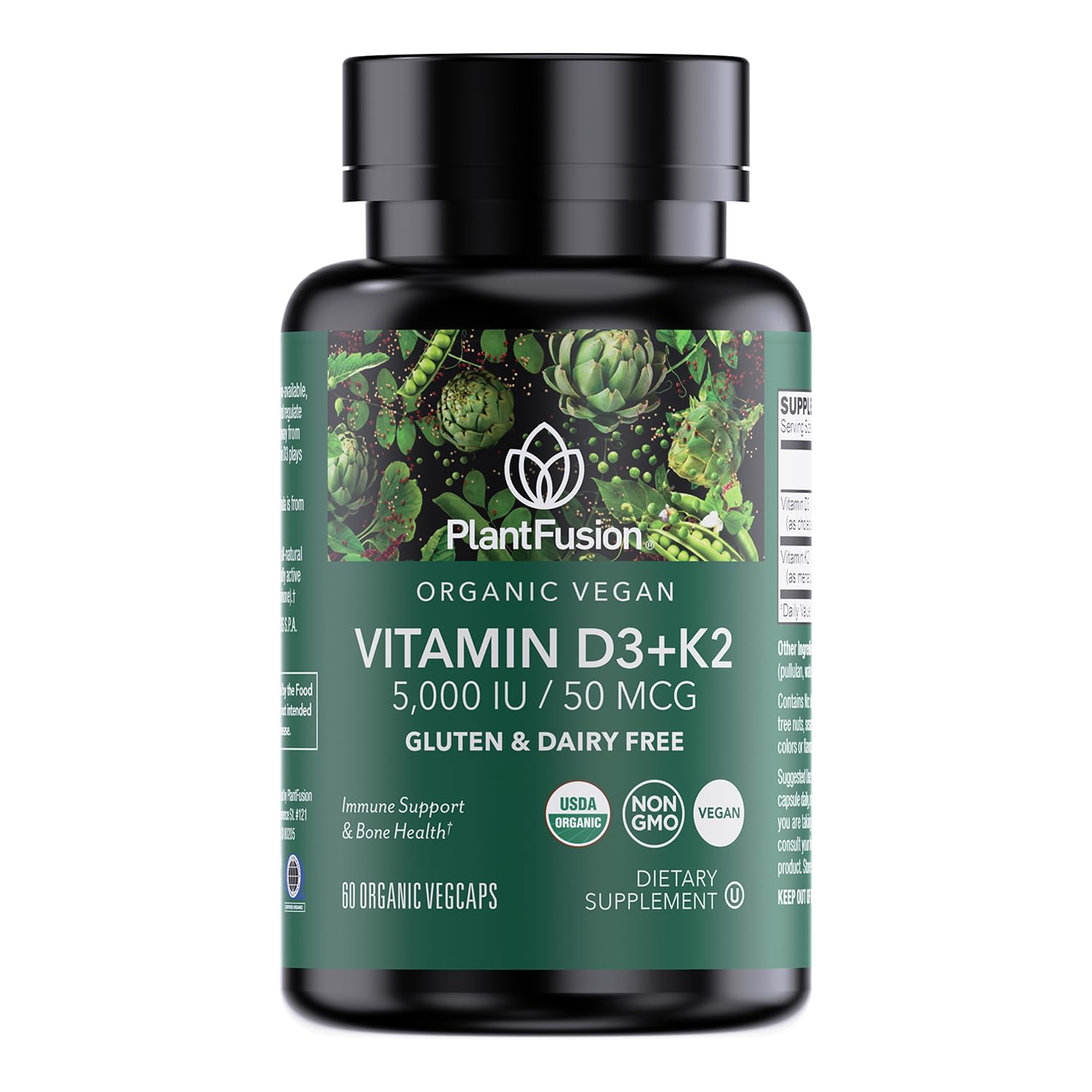 PlantFusion frontal del envase mostrando el producto y beneficios